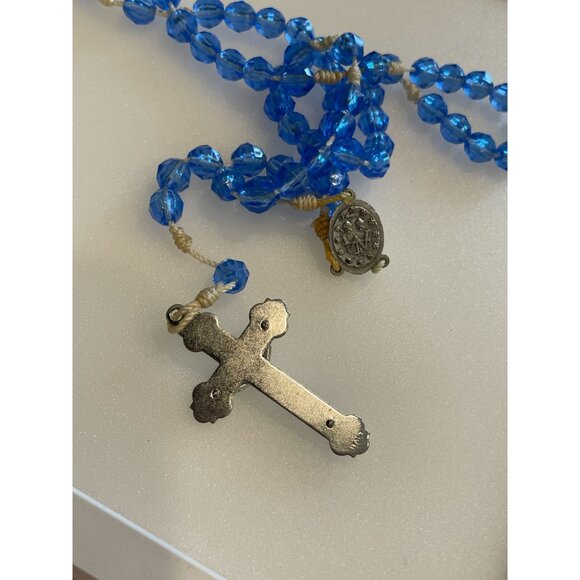Lot Of Religious Crucifixes Handmade Rosaries Scapula & Finger Rosary Keychain - Picture 13 of 13